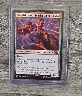 The Vision and Scarlet Witch 0707 Commander: Marvel Super Heroes MTG  NM