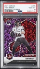 2021 PANINI MOSAIC NO HUDDLE PURPLE #285 TOM BRADY 5/50 PSA 10