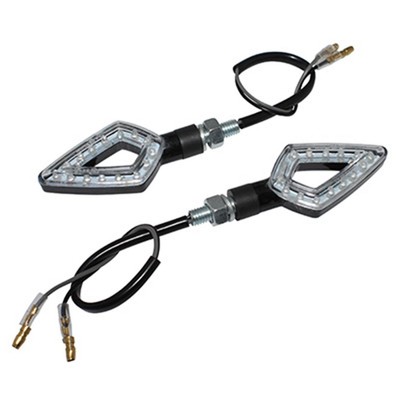 REPLAY ARROW UNIVERSAL BLINKER 14 LEDS ORANGE ABS BASIS TRANSPARENT-SCHWARZ (L