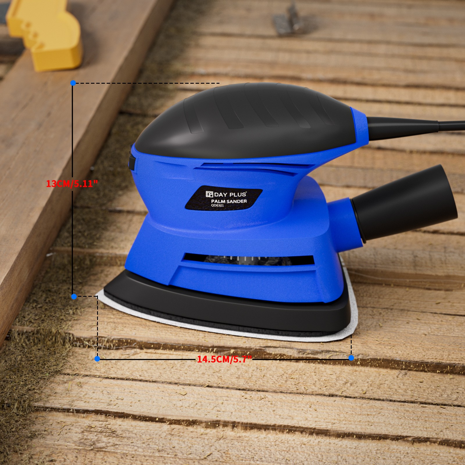 1500W Electric Sander Sanding Machine Hand Power Tools + 6PC Free Sanding Sheets