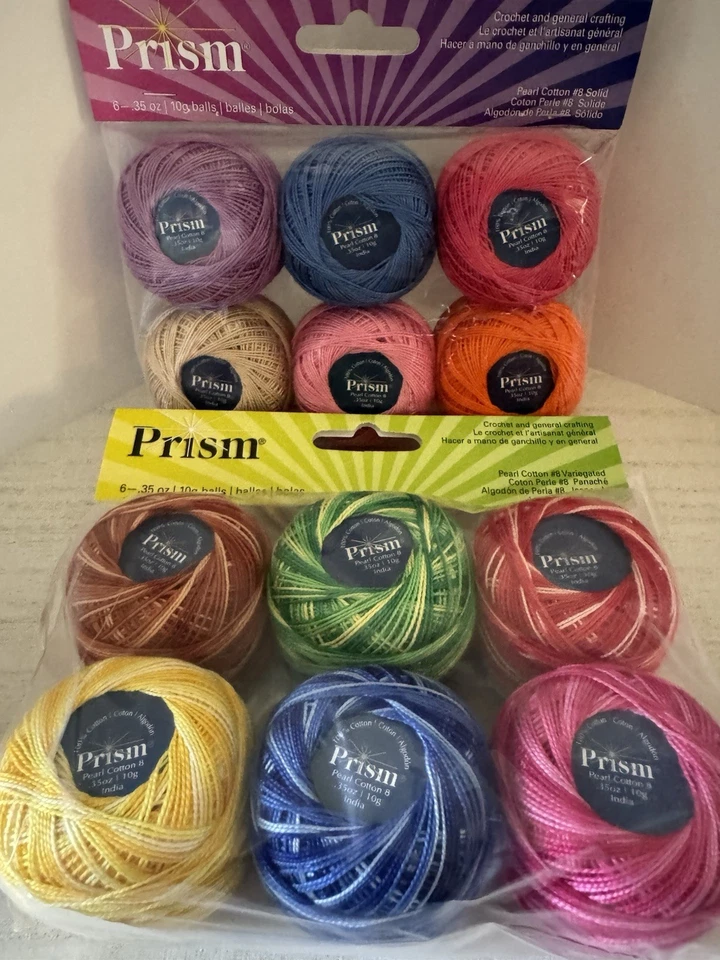 DMC Prism Pearl Cotton Thread~Size 8~Assorted Solid and Variegated Colors Set - Image 2 of 4