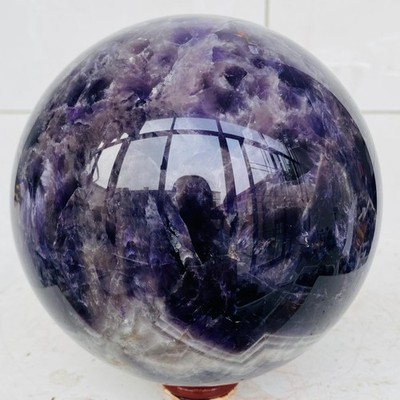 Natural Dream Amethyst Quartz Crystal Sphere Ball Healing 3980g