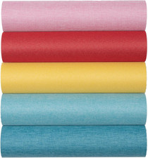 10 Pack 14x10 Inch Book Cloth Fabric Surface and Paper Backed Bookbinding Cloth