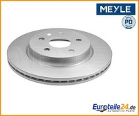 2 St. Bremsscheibe Meyle 6155230019/PD Hinterachse FüR Opel
