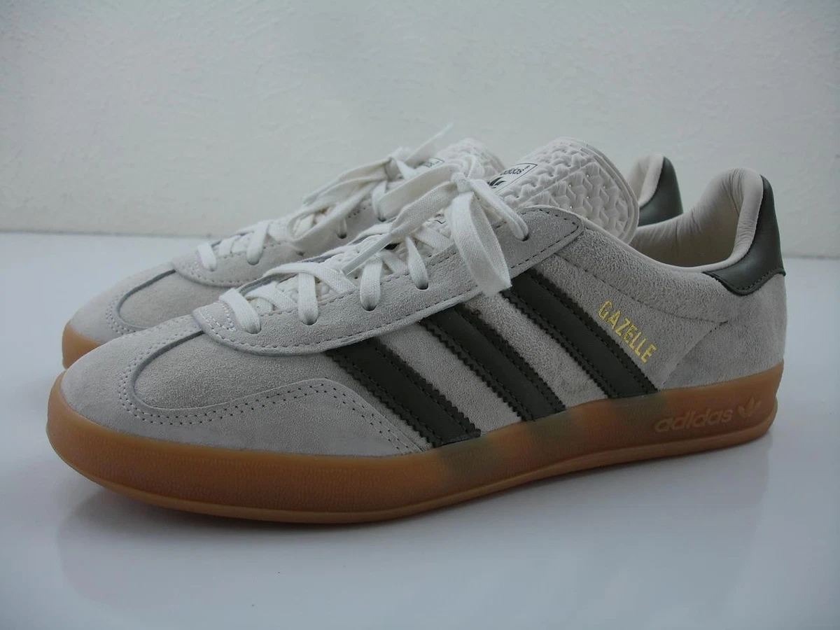 adidas gazelle silver green womens adidas Gazelle Indoor Olive Strata Cloud White Gum main image 0