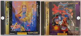 Vampire Savior & Vampire Hunter Lot 2 Set SEGA Saturn SS JP Ver.