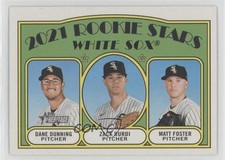 2021 Topps Heritage Rookie Stars Dane Dunning Zack Burdi Matt Foster #208 ll2