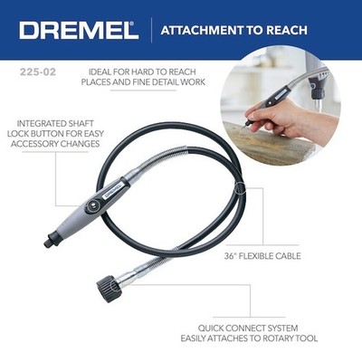 DREMEL 36'' ROTARY TOOL FLEX SHAFT ATTACHMENT - FOR FINE DETAIL WORK !!!!!!!!!!!!