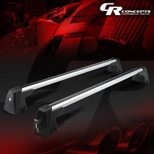 PAIR ALUMINUM ROOF RACK RAIL CROSS BAR CARGO CARRIER W/LOCK+KEY FOR 09-15 BMW X1