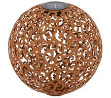 Solarkugel Lagos Metall verschiedene Größen edelrostfarben, Dehner