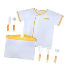 Children Chef Costume Pretend Play Kids Chef Role Play Set for 3 Year Old
