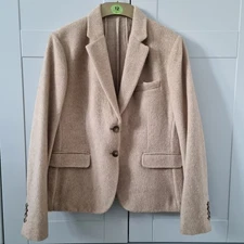 GANT - Ladies Nouveaux Prep Alpaca Womens Blazer  - Camel - SIZE 16