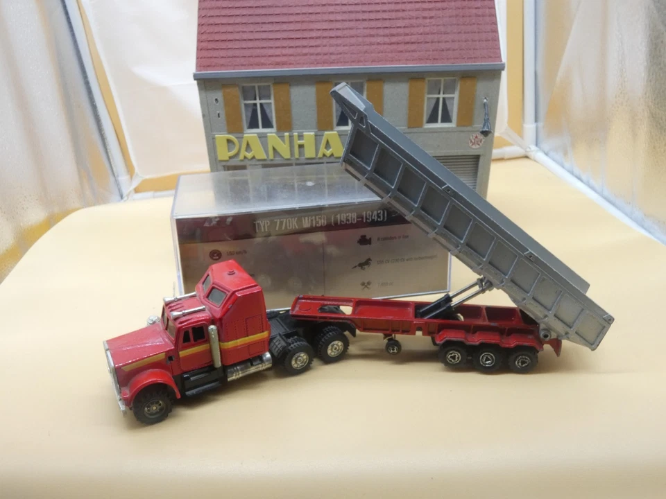 Camion Semi BENNE DE CHANTIER 1/60éme MAJORETTE Occasion Bon état - Photo 2/4