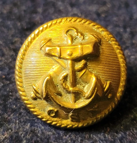 CIVIL WAR PERIOD CONFEDERATE NAVY BUTTON ALBERT# CS-56-Av     CSN VARIETY
