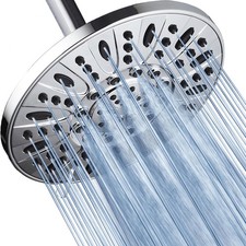 High Pressure 6-Setting, 7" Rainfall Shower Head   Tested to Meet US Quality