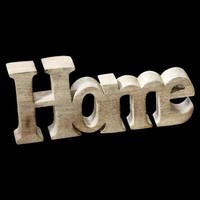 Dekofigur Indoor - Gilde Home Deko-Schriftzug Holz - Holz Schrift Figur Wohndeko