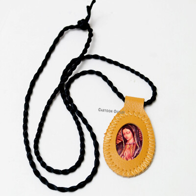 1 Scapular Escapulario Virgen De Guadalupe Favors Recuerdos Necklace leather