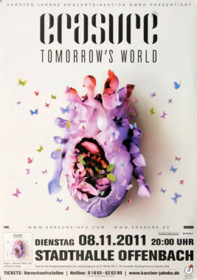 Erasure - Tomorrows World, Offenbach 2011 | Konzertplakat | Poster