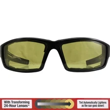 Global Vision Eyewear 24 Sly Series with Black Frames and Yellow to Smoke