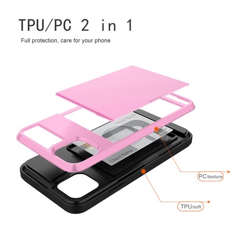 para iPhone 11 11Pro 11Pro Max billetera con estuche soporte para tarjeta de crédito ranura de identificación bolsillo - Imagen 21 de 36