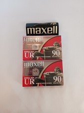 Maxwell UR 90 Minute Blank Audio Cassette Tape Normal Bias, NEW Sealed Lot Of 2