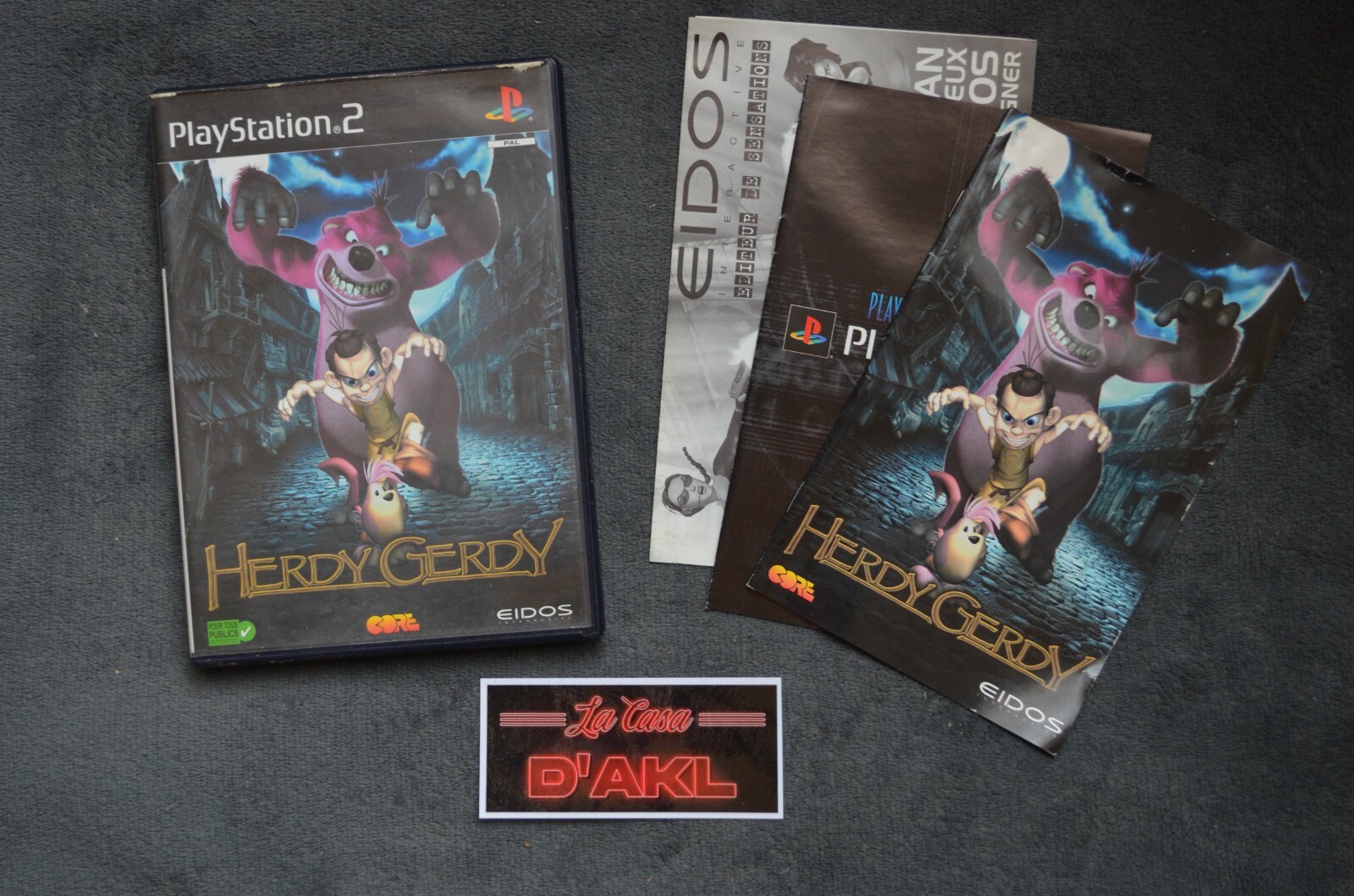 ₪ PAS DE JEU ₪ Boite + Notice Playstation 2 PS2 - Herdy Gerdy