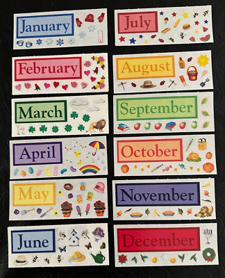 Creative Memories MONTHLY Calendar Accent Stickers ~2