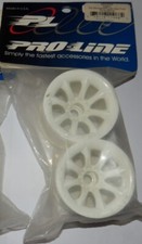 Proline Agitator White Front Wheels (Traxxas Nitro Stampede / Rustler) NEW 2653W