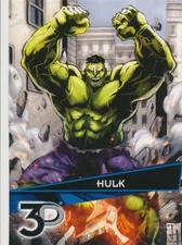 #9 HULK 2015 Upper Deck Marvel 3D AVENGERS BASE card NOT Lenticular