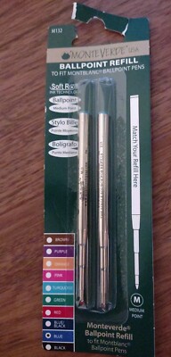 Monteverde Blue Ballpoint Pen Refill for Montblanc. M132