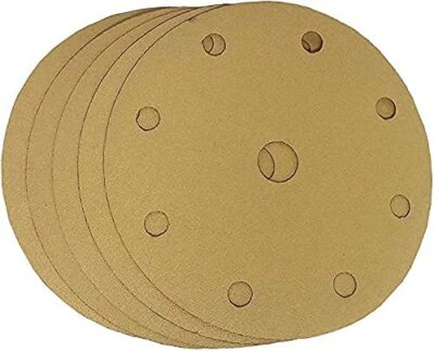 Starcke 6'' X 6 Hole Platinum Film Hook and Loop Grip Sanding Discs (50 Pack, 280 Grit