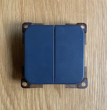C-Line Double Twin Light Switch CBE Grey Motorhome Caravan PO266
