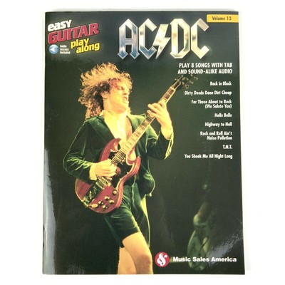 AC/DC Easy Guitar Play-Along Volume 13 Paperback with Online Audio Code