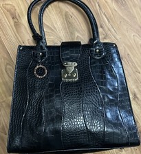 ladies size xl back faux leather edina ronay london croc pattern stylish handbag