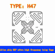 New 100pcs H47 RFID UHF Passive Smart Label Tag Sticker Antenna Alien