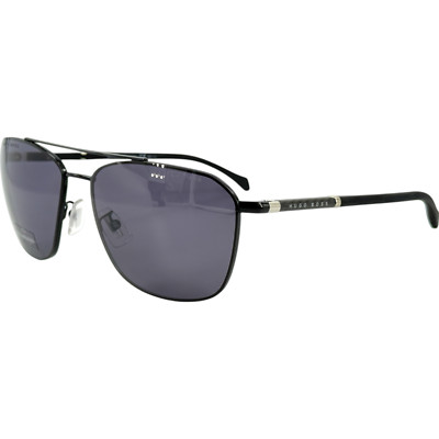 Hugo Boss 1103 FS Mens Metal Sunglass 0807 Black 62-15 Gray Polarized Case Incl