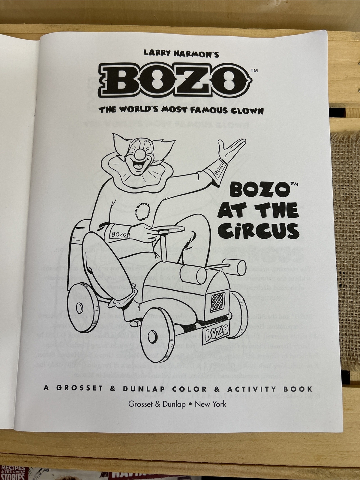 Bozo at the Circus: The World's Most Famous Clown W/pencils Coloring ...