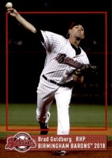 2018 Birmingham Barons Grandstand #18 Brad Goldberg Cleveland Ohio Baseball Card