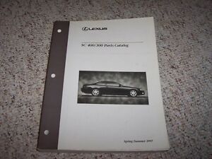 1997 Lexus SC400 SC300 SC 400 300 Parts Catalog Shop Manual 4.0 L V8 3.