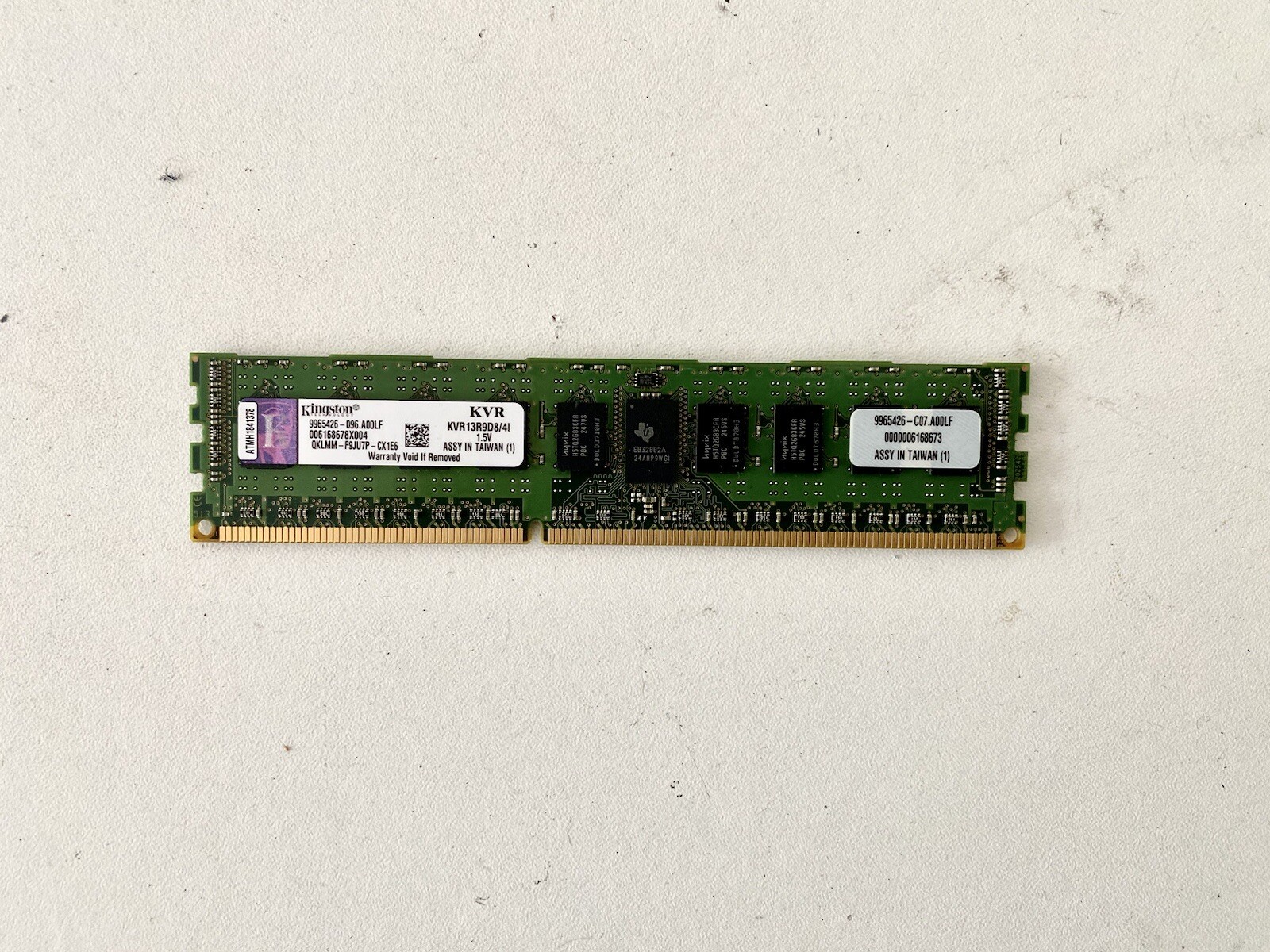 как выглядит lot of 10 Kingston KVR13R9D8/4I 4GB DDR3-1333MHz PC3-10600 ECC Registered CL9 фото