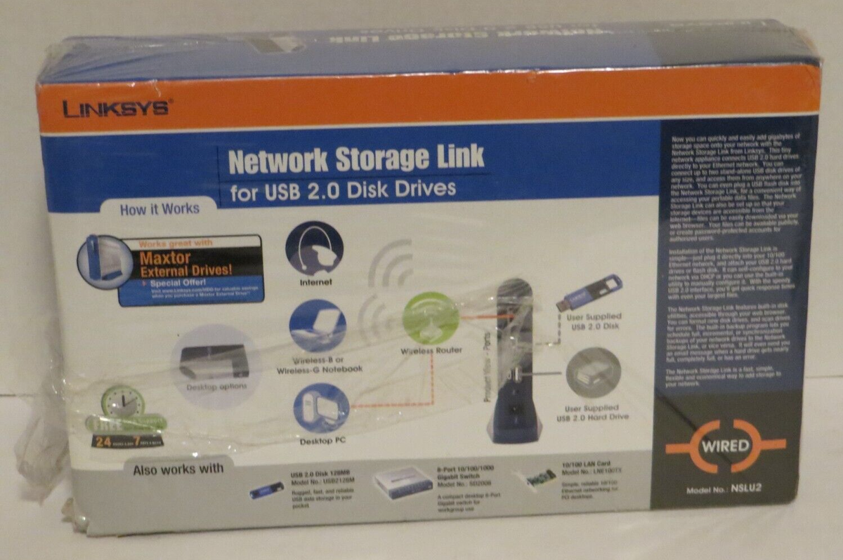 Unboxing the Linksys Network Storage Link (NSLU2) - a photo on
