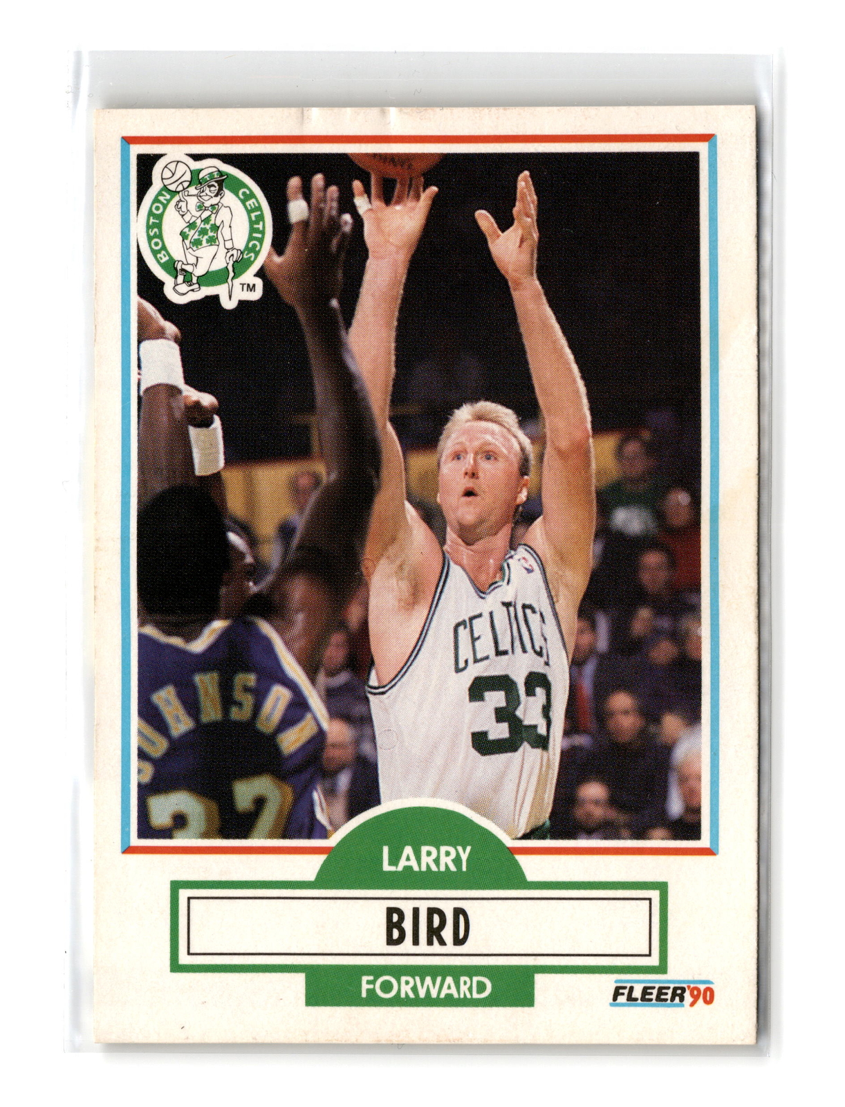 Larry Bird Basketball #8 1990-91 Fleer Boston Celtics