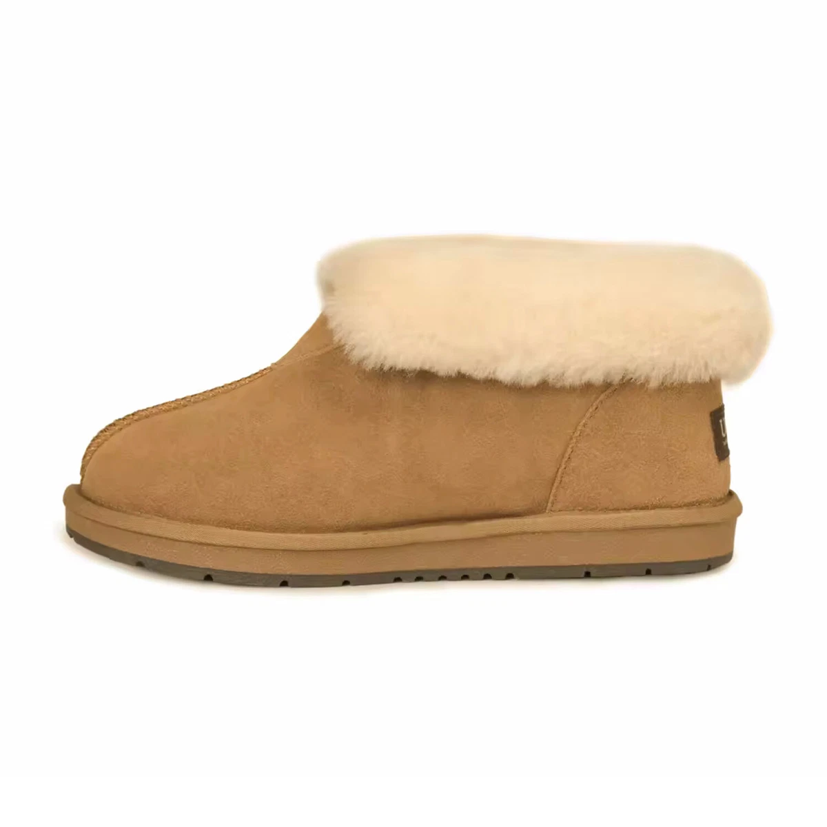 UGG Classic Moccasin Slipper Women Men Suede Sheepskin Fleece Lined Ankle Bootie
