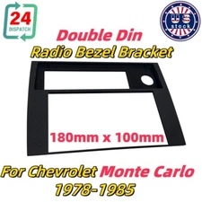 1PC For 1978-1985 Chevy Monte Carlo el Camino Malibu Double Din Radio Bezel 