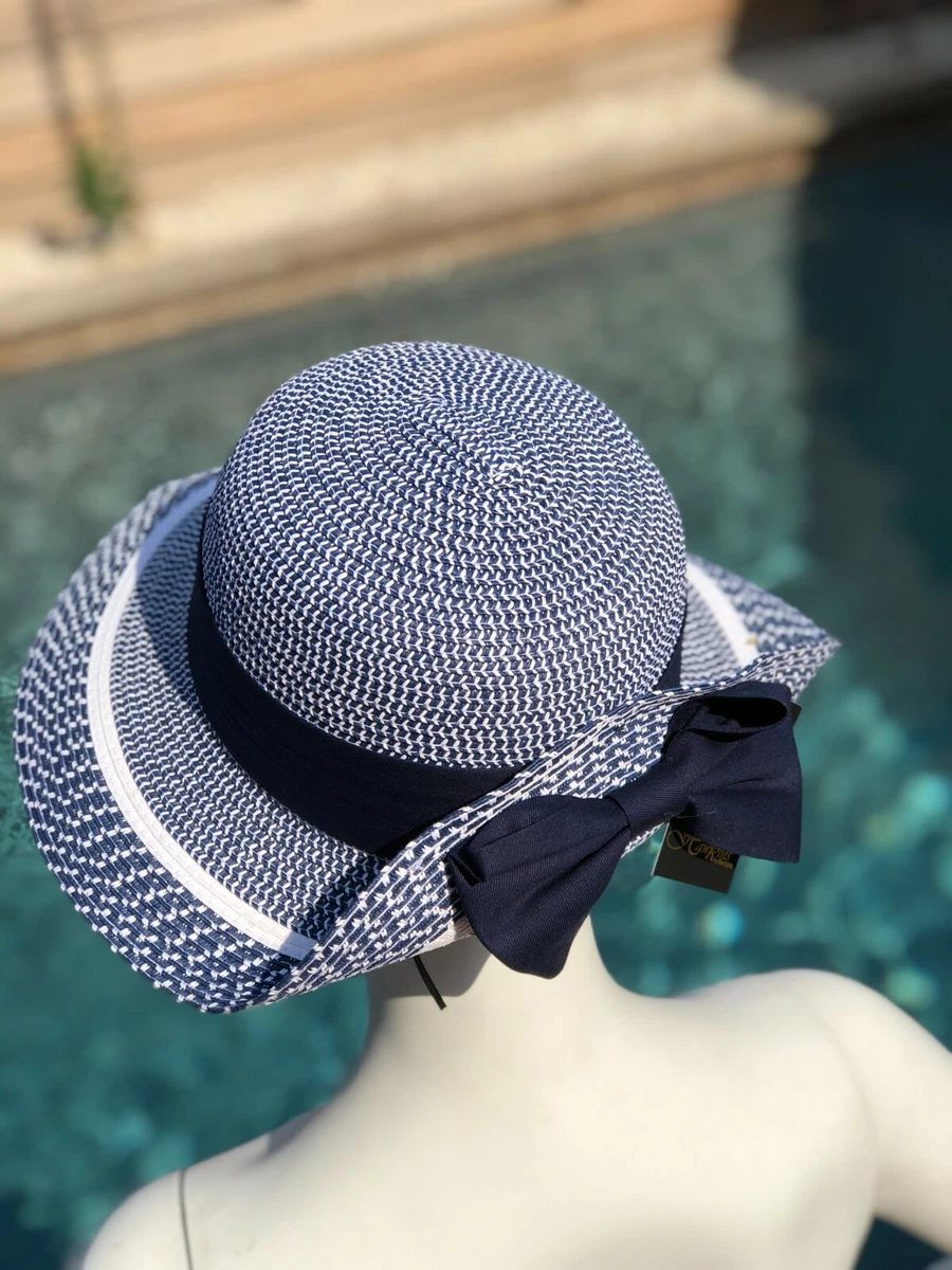 Damen Strohhut Mit Breiter Krempe – Faltbarer Sommerhut, UV-Schutz 50+, Für Strand & Urlaub