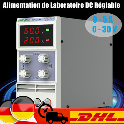 0-30 V 0-5 A Labornetzgerät Einstellbare DC-Netzteil Digital Power Supply DHL