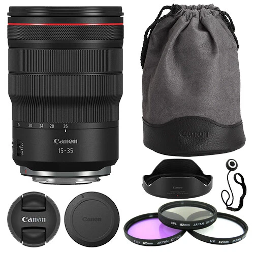 Lente Canon RF 15-35 mm f/2,8 L IS USM + Kit de accesorios de lujo
