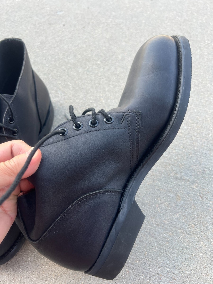 New 1994 USGI Black Leather Chukka Steel Toe Combat Boots  display picture 2