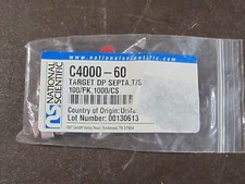 National Scientific 9MM SEPTA FOR TARGET DP  C4000-60    (Pack of 100)