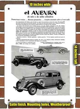 Metal Sign - 1935 Auburn 2 Argentina - 10x14 inches